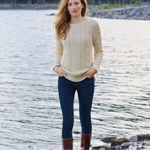LL Bean Women’s Cotton Fisherman Sweater